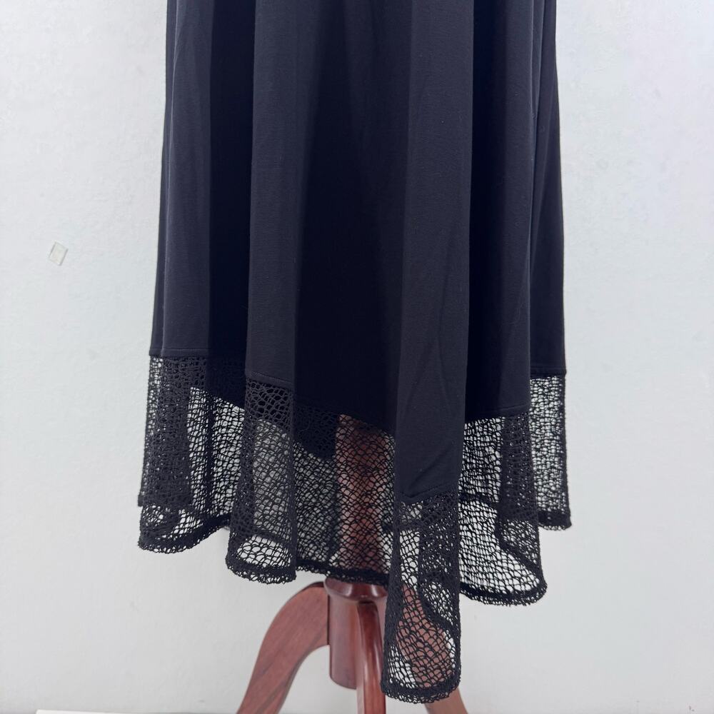 Eileen Fisher Womens Asymmetrical Hem Shift Dress Black sz 1X Neutral Minimalist - Picture 5 of 11